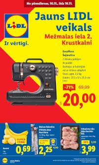 Buklets - LIDL - Jauns veikals Krustkalnos (10.11.2025 - 16.11.2025)
