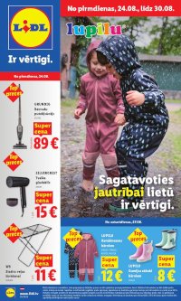 Buklets - LIDL - Nepārtikas preču piedāvājums (24.08.2026 - 30.08.2026)