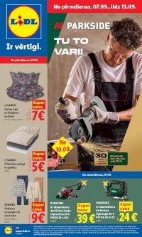 Buklets - LIDL - Nepārtikas preču piedāvājums (07.09.2026 - 13.09.2026)
