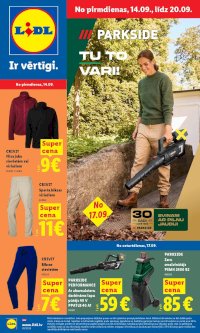 Buklets - LIDL - Nepārtikas preču piedāvājums (14.09.2026 - 20.09.2026)
