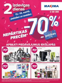 Buklets - MAXIMA - 2 IZDEVĪGAS DIENAS (13.03.2026 - 14.03.2026)