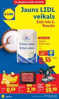 Buklets - LIDL - Jauns veikals Bauskā! Zalā iela 5 (01.09.2025 - 07.09.2025)