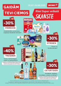 Buklets - RIMI - Super Skanste (22.07.2025 - 03.08.2025)