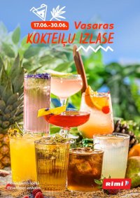 Buklets - RIMI - Vasaras kokteiļu izlase (17.06.2025 - 30.06.2025)